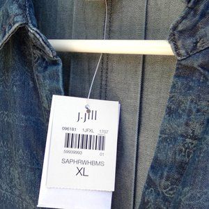 Never worn JJill denim dress --- tags attached!